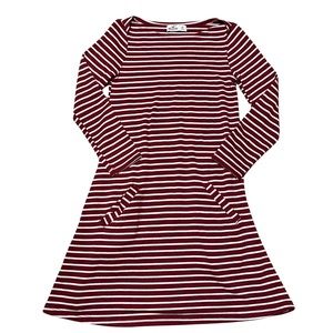 Hollister Long Sleeve Striped Dress